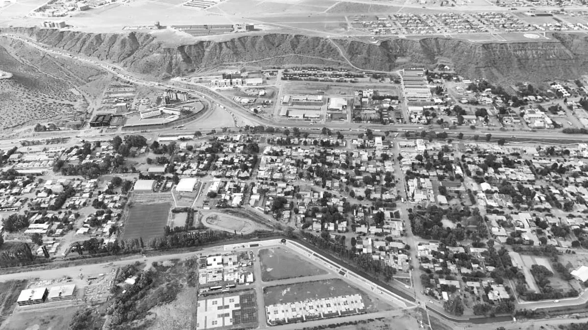 Vista aérea de Añelo, Neuquén